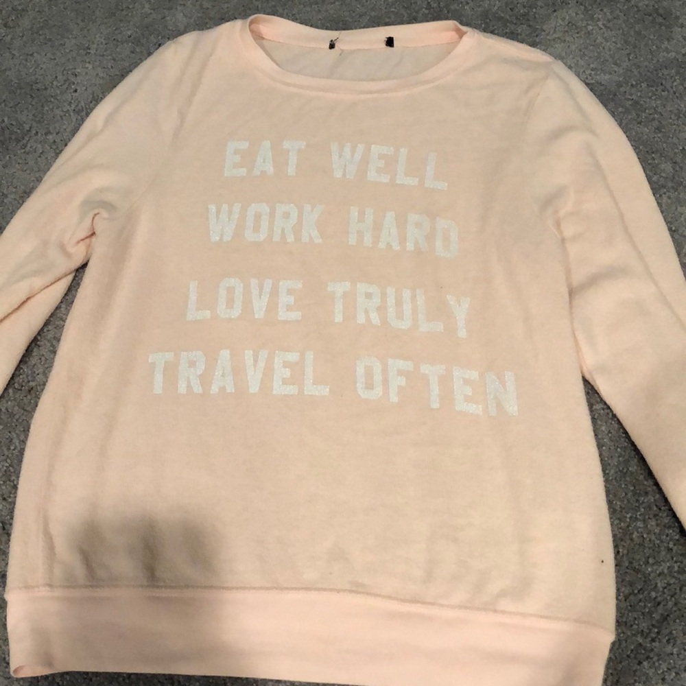 wild fox size SMALL pink sweatshirt